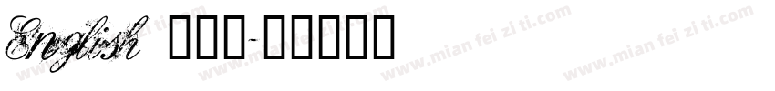 English 手写体字体转换